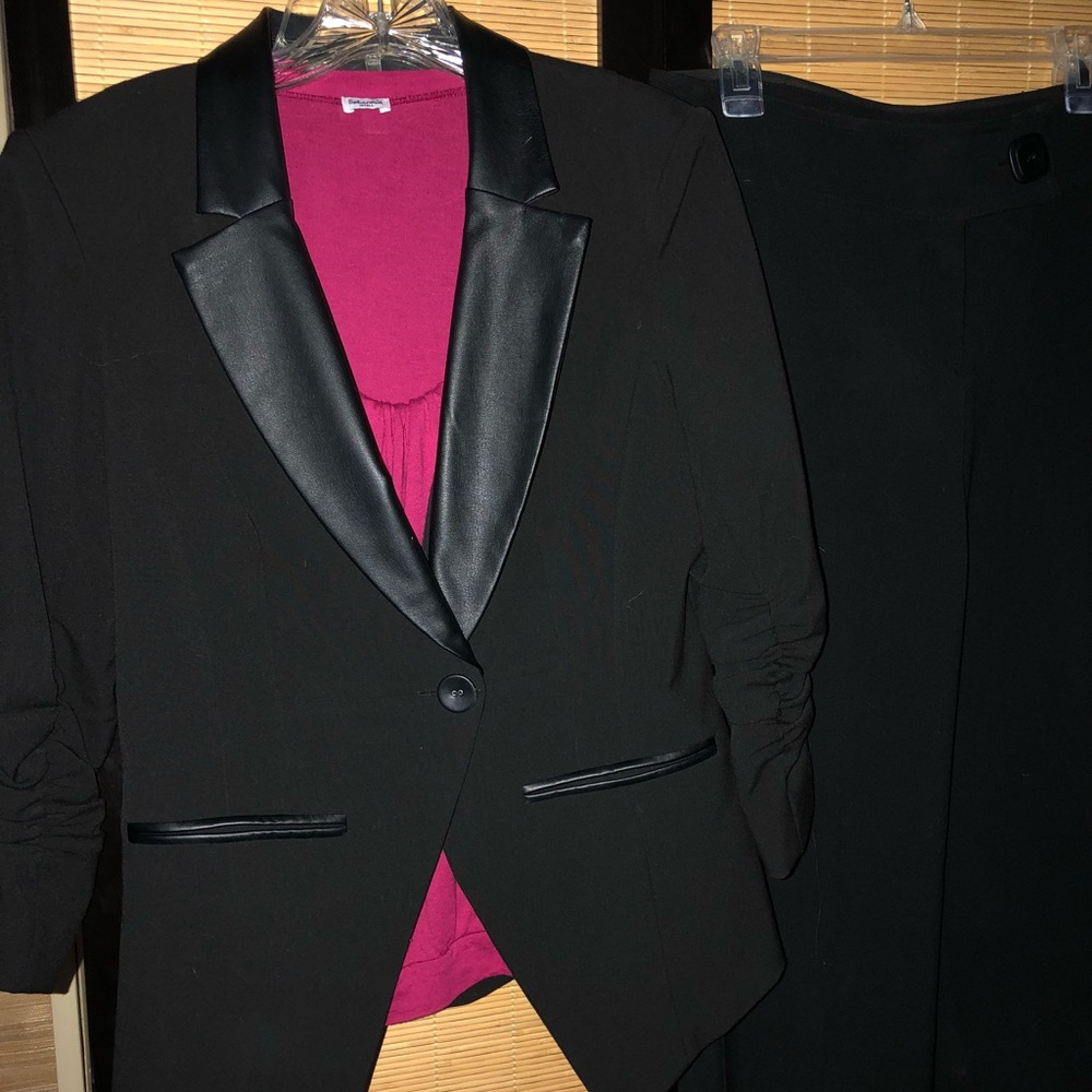 **SOLD**Tuxedo style blazer, and wide leg slacks